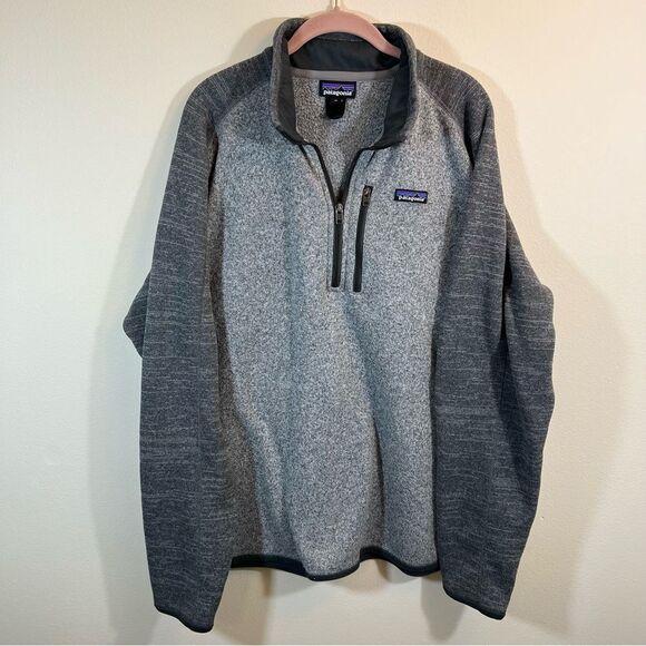 Patagonia Men’s Gray Better Sweater Quarter Zip XL - Picture 1 of 12